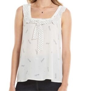 LC Lauren Conrad Disney Minnie Mouse Polka Dot Blouse